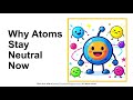 Why is an atom electrically neutral?