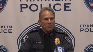 Franklin police news conference on arrest of Timothy Olson