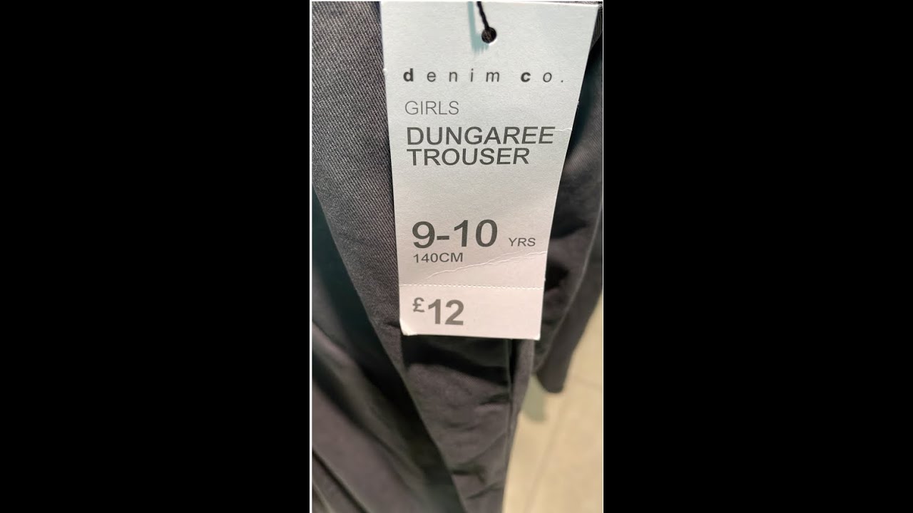 Primark Girl's Dungaree Trouser - February | 2022