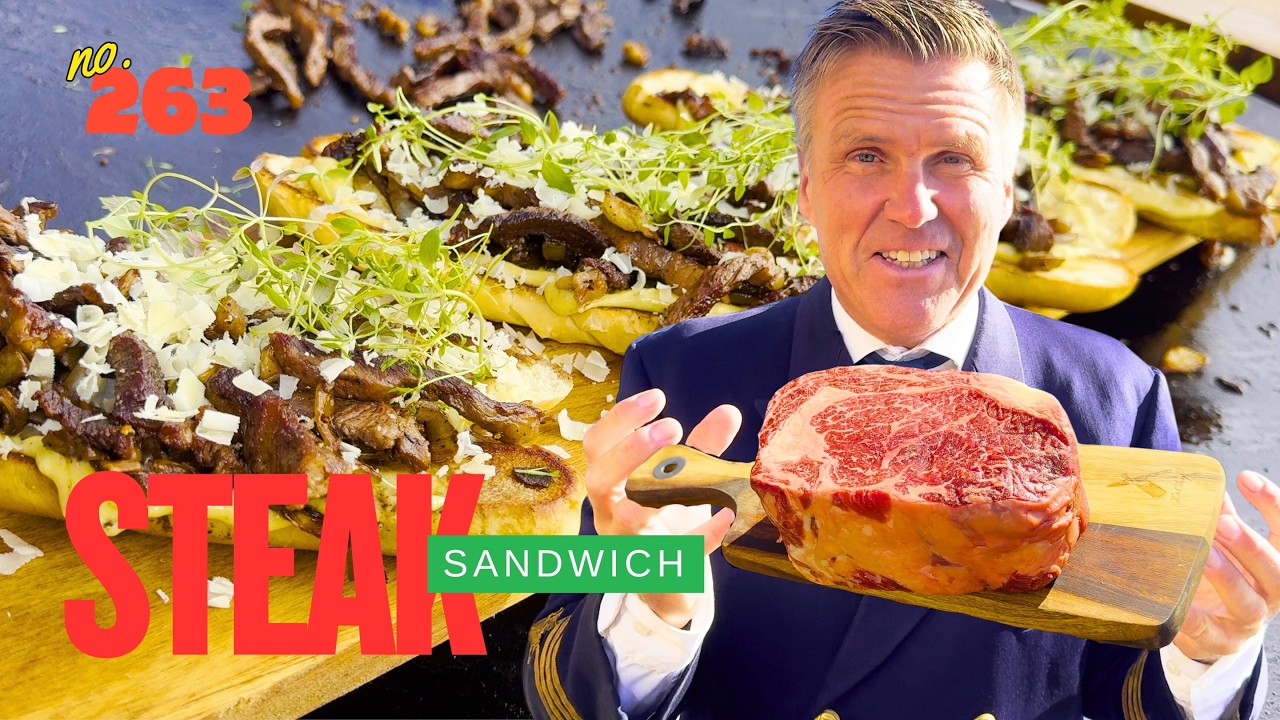 Steak Sandwich på stekhäll - Så gör du  I Kapten Mat I No. 263