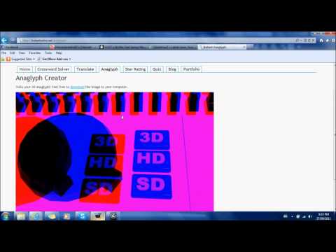 Wie 3D (Rot / Blau) Bilder / Videos mit 3ds Max 2012 Tutorial machen