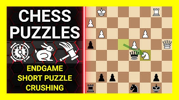 Chess Puzzles to Practice. Themes: Endgame, Short puzzle, Crushing. Learn Chess