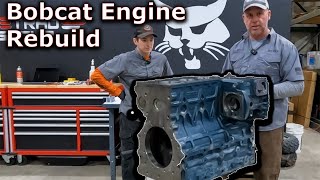 Bobcat Engine Rebuild, Rebuilding the Kubota V2203 for a Bobcat 773