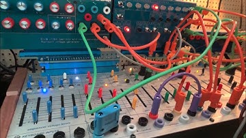 Buchla Easel Command with 208 Aux Sequencer & VCS3 oscillator Cards