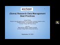 Portage  global water futures webinar some research data management best practices