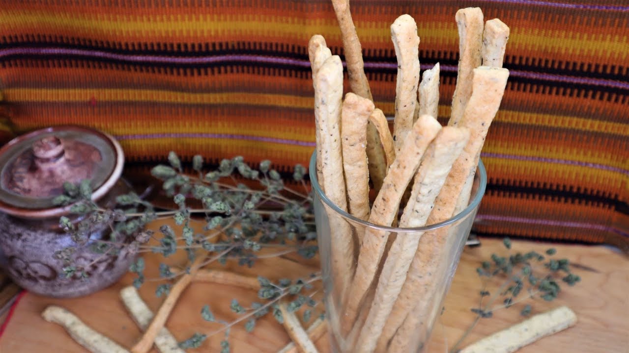Crunchy Sourdough Bread Sticks Vegan Grissini Хрупкави Гризини с