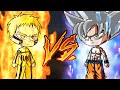 Naruto vs Goku | fan battle | GachaClub |