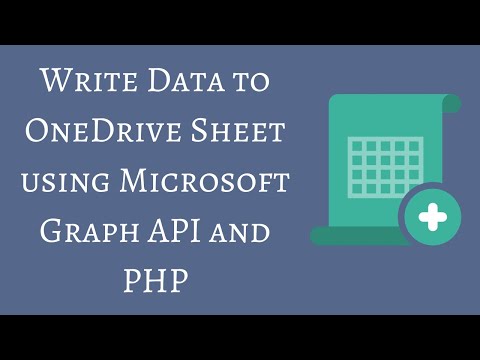 Write Data to OneDrive Sheet using Microsoft Graph API and PHP