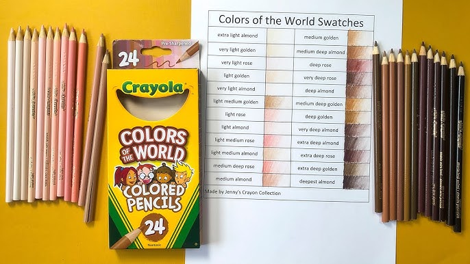 Crayola has released pencils just for different skin colours around the  world : r/mildlyinteresting