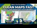 How to define, mask and print maps #qgis #tutorial