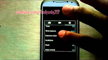 Android Phone : How to adjust exposure value in Samsung Galaxy S4 Camera