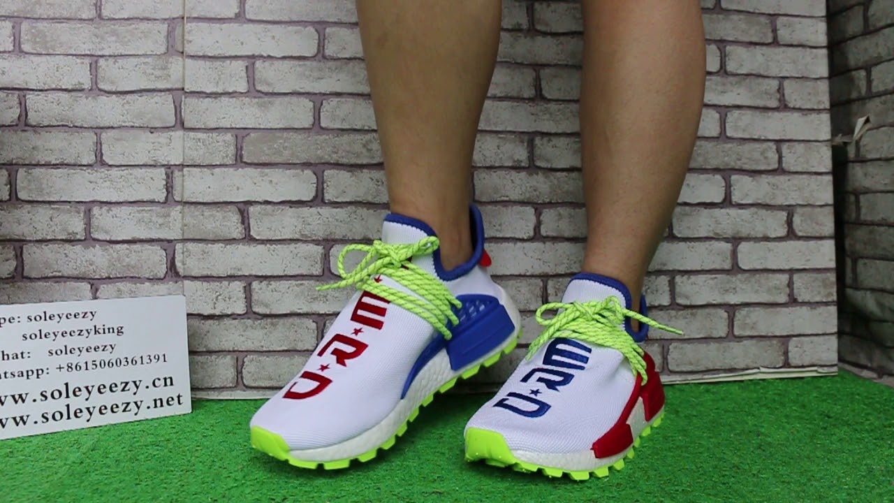 NERD x Adidas NMD Hu on feet