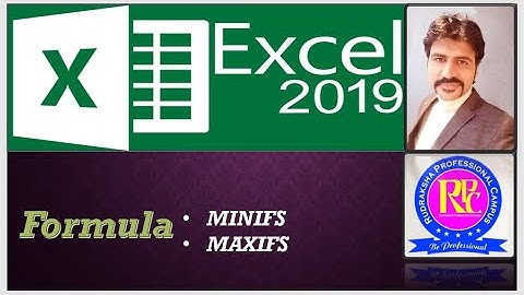 048 - MS-Excel - 2019 - MINIFS & MAXIFS FORMULA with Practice Sheet