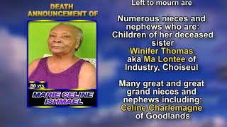 Marie Celine Ishmael long