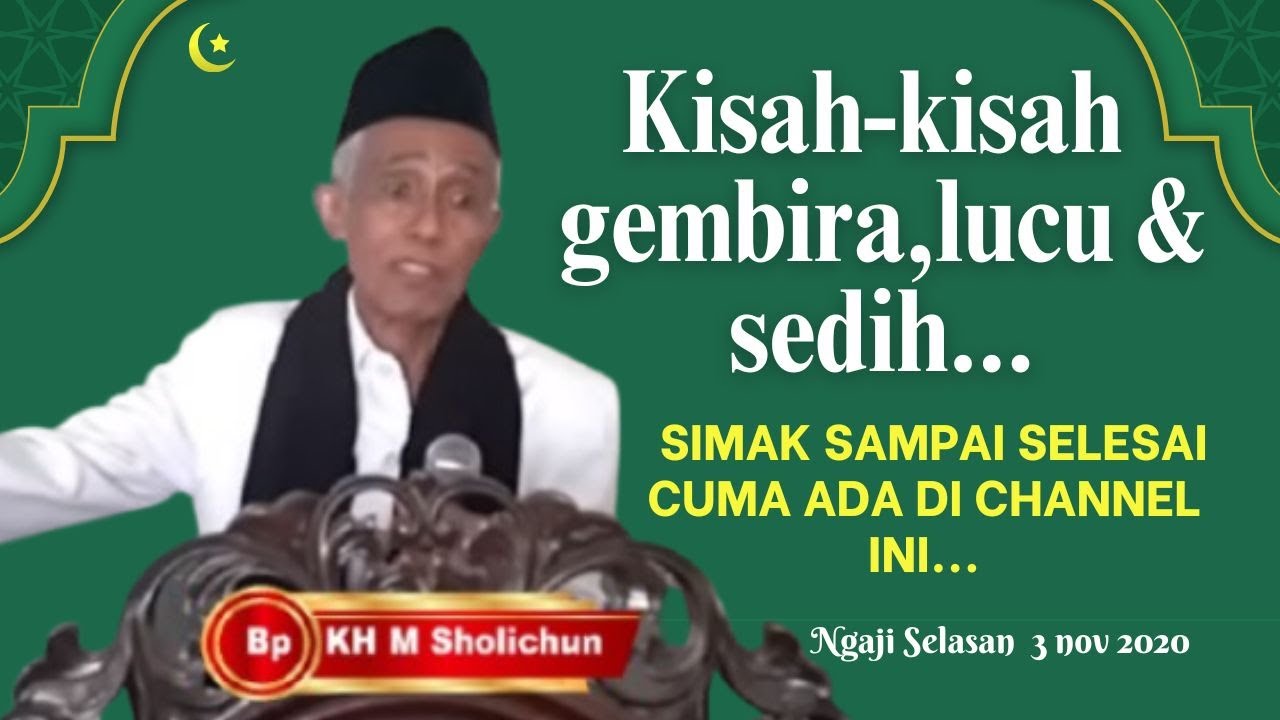 Ngaji kenangan selasan bersama Bp KH Muhammad Sholichun 03 Nov 2020.