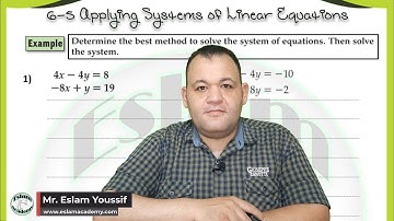 Grade 9 – Chapter 6 – Lesson 5 Applying Systems of Linear Equations