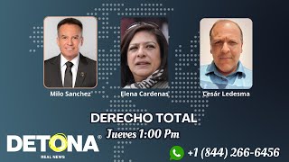 Elena Cardenas, Cesar Ledesma y Milo Sanchez en Derecho Total el Poder de tu Voz