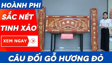 Bộ Hoành Phi Câu Đối Gỗ Hương Đỏ Bán Chạy Nhất Thị Trường | Xưởng Gỗ Phú Xuyên
