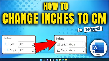 How to Change Inches to Centimeters in Microsoft Word