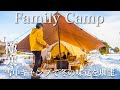 【ファミリーキャンプ】雪中キャンプで冬の味覚を堪能する。campingMovie
