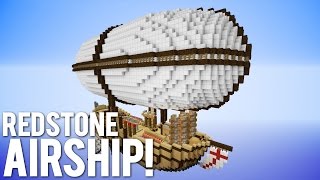 Minecraft: Giant Redstone Airship [Piston House]