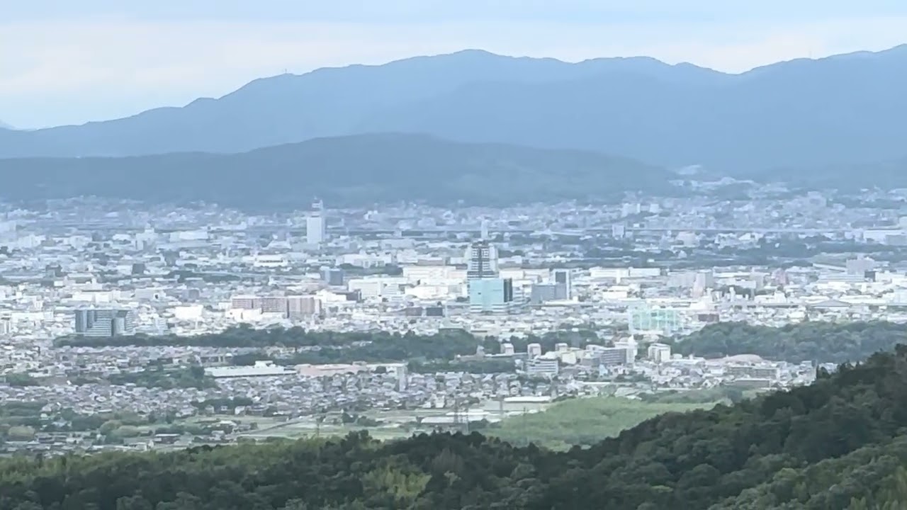 善峯寺系統ファイナルバス運行日当日に撮影した善峯寺からの絶景