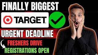 Finally Target, Deloitte Biggest Hiring Announced | Off Campus Drive | 2026 Batch | Freshers Hiring
