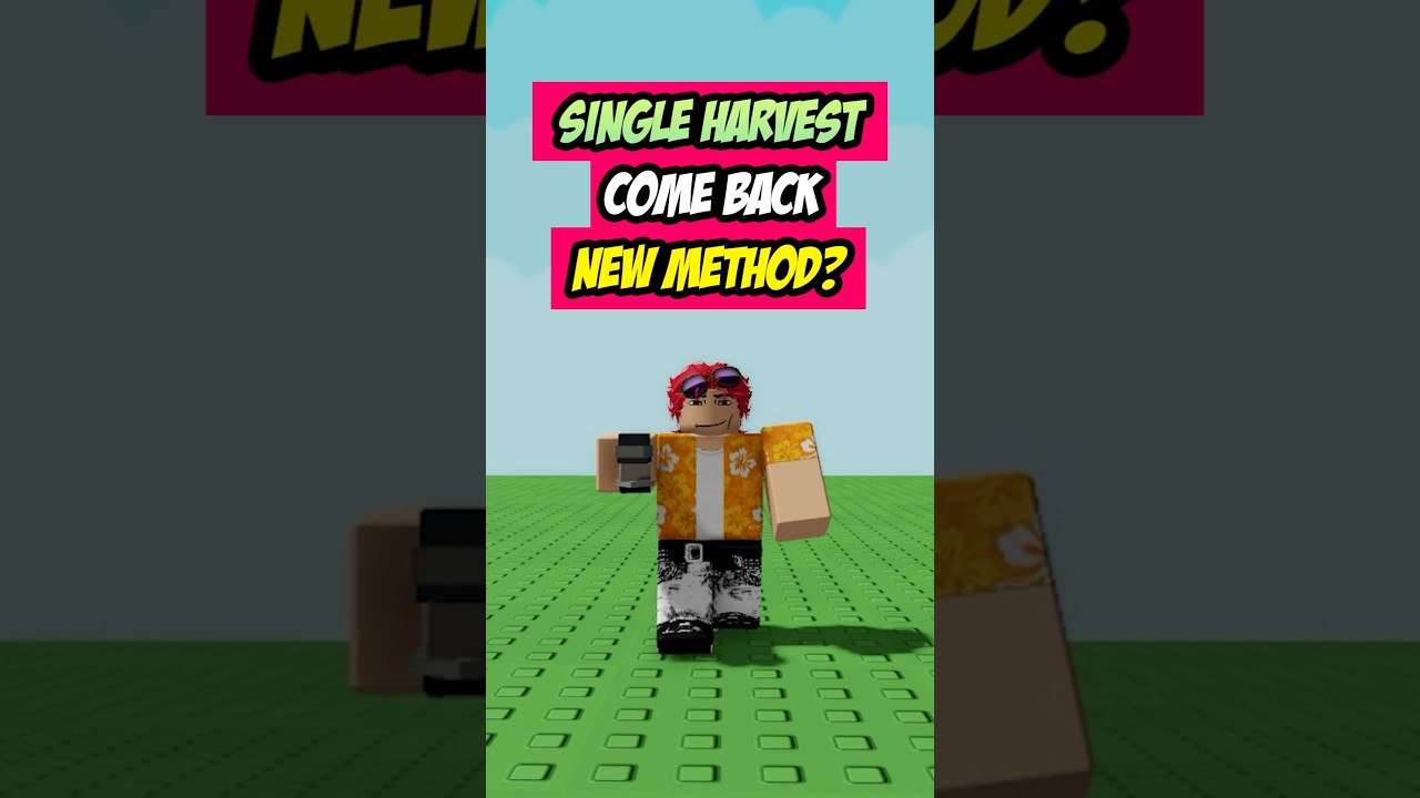 SINGLE HARVEST PLANTS MADE A COME BACK? 