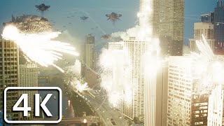 Transformers 3 - Decepticons destroy Chicago (apocalypse scene) [4K]