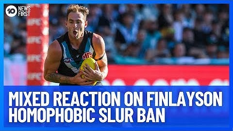 Mixed Reaction To Jeremy Finlayson Slur Ban| 10 News First