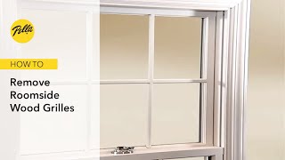 Removing Roomside Wood Grilles For Window Cleaning