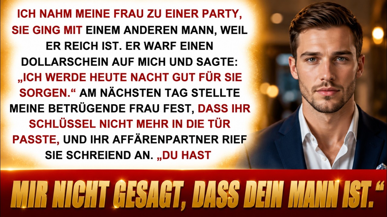 Meine Frau verließ mich auf der Party für einen reichen Mann – dann warf er mir einen Dollar hin