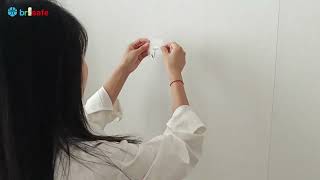 Brisafe wall nano mirror installation guide 1