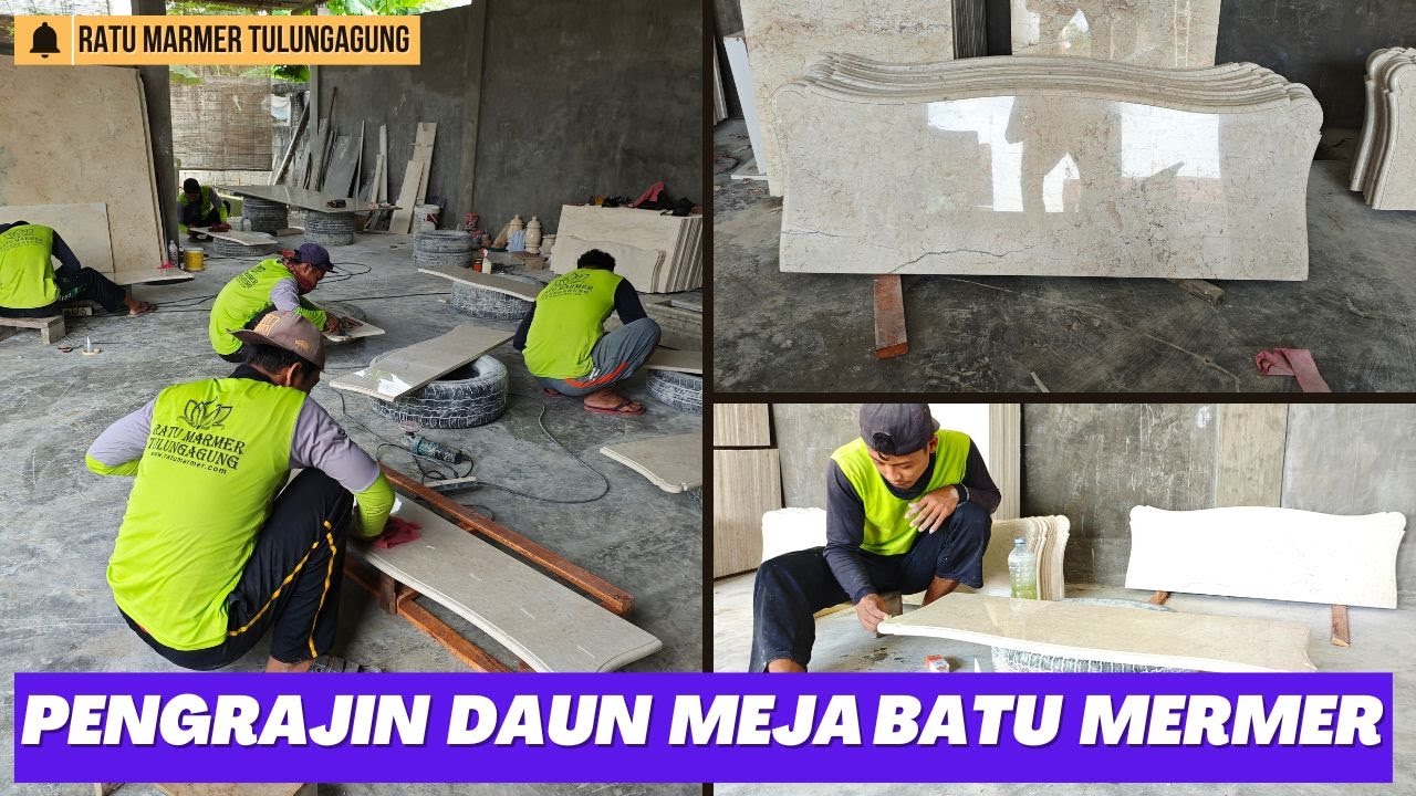 Pusat Pengrajin Daun Meja Dari Batu Marmer Tulungagung Berkualitas || RATU MARMER TULUNGAGUNG ||