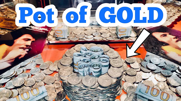 POT OF GOLD Inside The High Limit Coin Pusher Jackpot WON MONEY ASMR