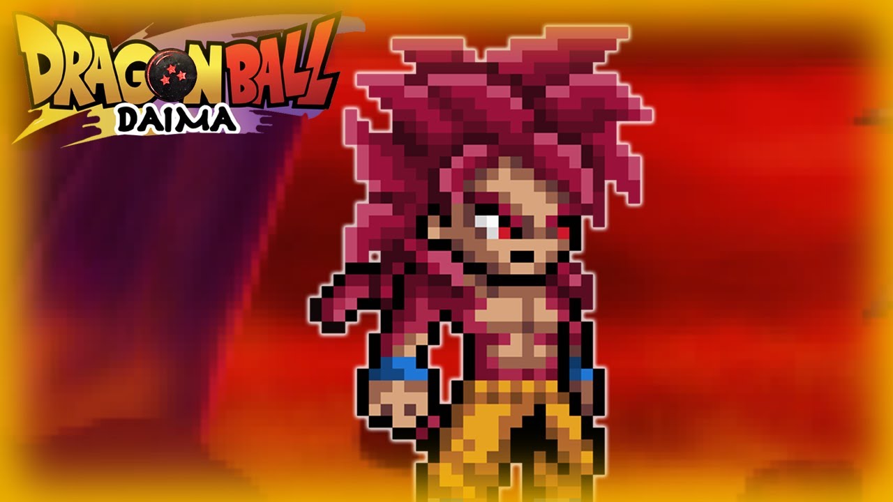Drawing Dragon Ball Daima Super Saiyan 4 Goku! | Sprite Art - YouTube