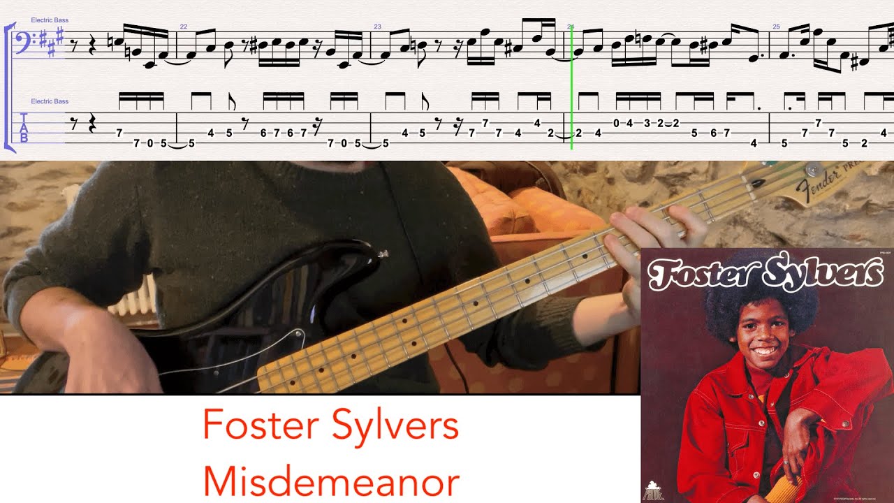 Foster Sylvers - Misdemeanor // bass playalong w/tabs (1973) Foster Sylvers - Misdemeanor // bass playalong w/tabs (1973)