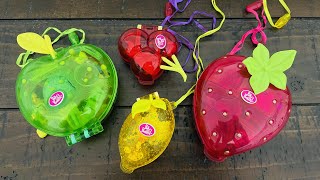 Unboxing 4 New Polly Pocket Fruit Surprise Compact Playsets