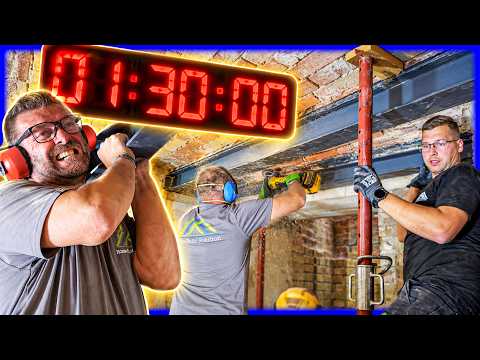 What can 3 TRADESMEN really get done in 90 MINUTES?! | Bargain House #071