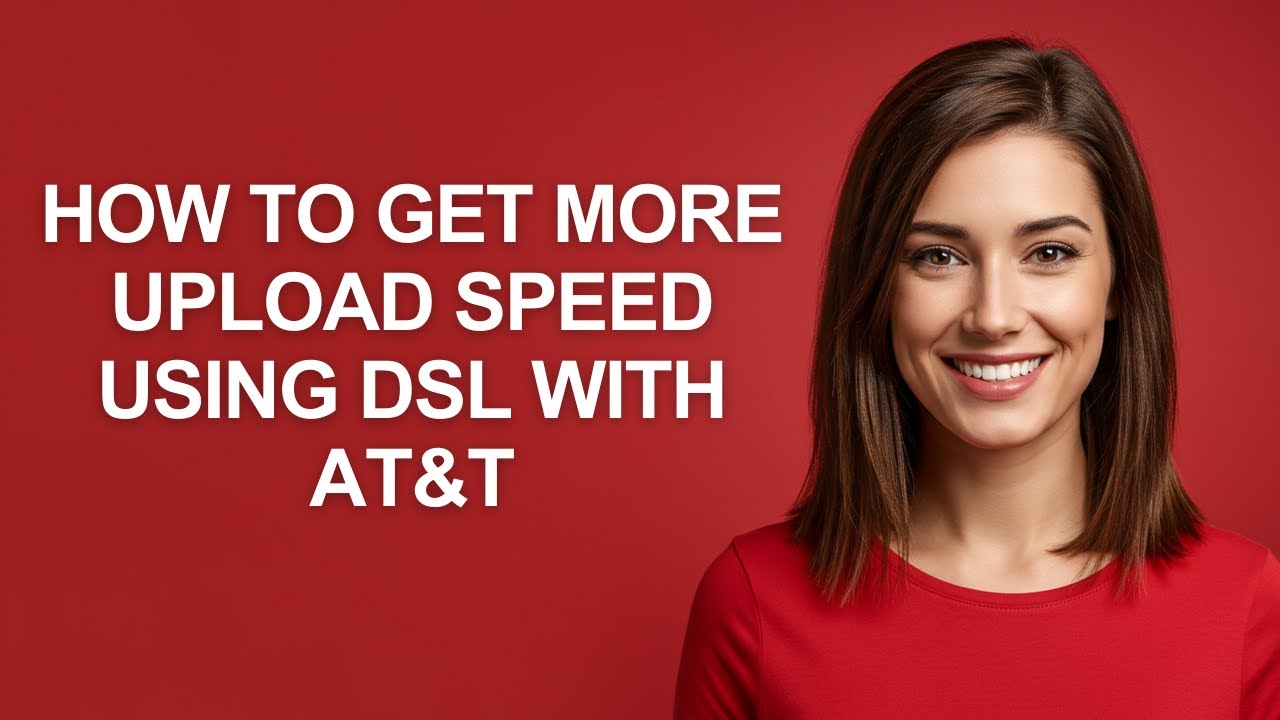 How to Get More Upload Speed Using Dsl with At&t - AshleyHowTo - YouTube