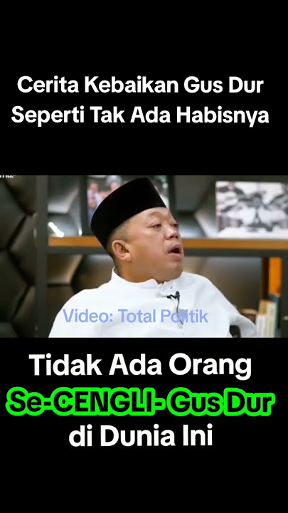 Gus Dur is Cengli #gusdur #nusronwahid #indonesia #shorts #video #viral #kyai #ulama