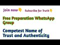 Competest free WhatsApp preparation group link👇