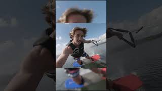 POWERSLIDE with a GoPro! #shorts #wake #wakeboard #wakeboarding #summer #water #spray #cool #boat