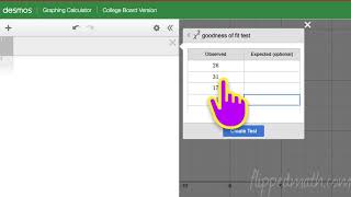 AP Stats: CHi Square GOF Goodness of FIT  in DESMOS