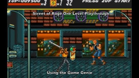 Streets of Rage One Level Playthrough using the Megadrive