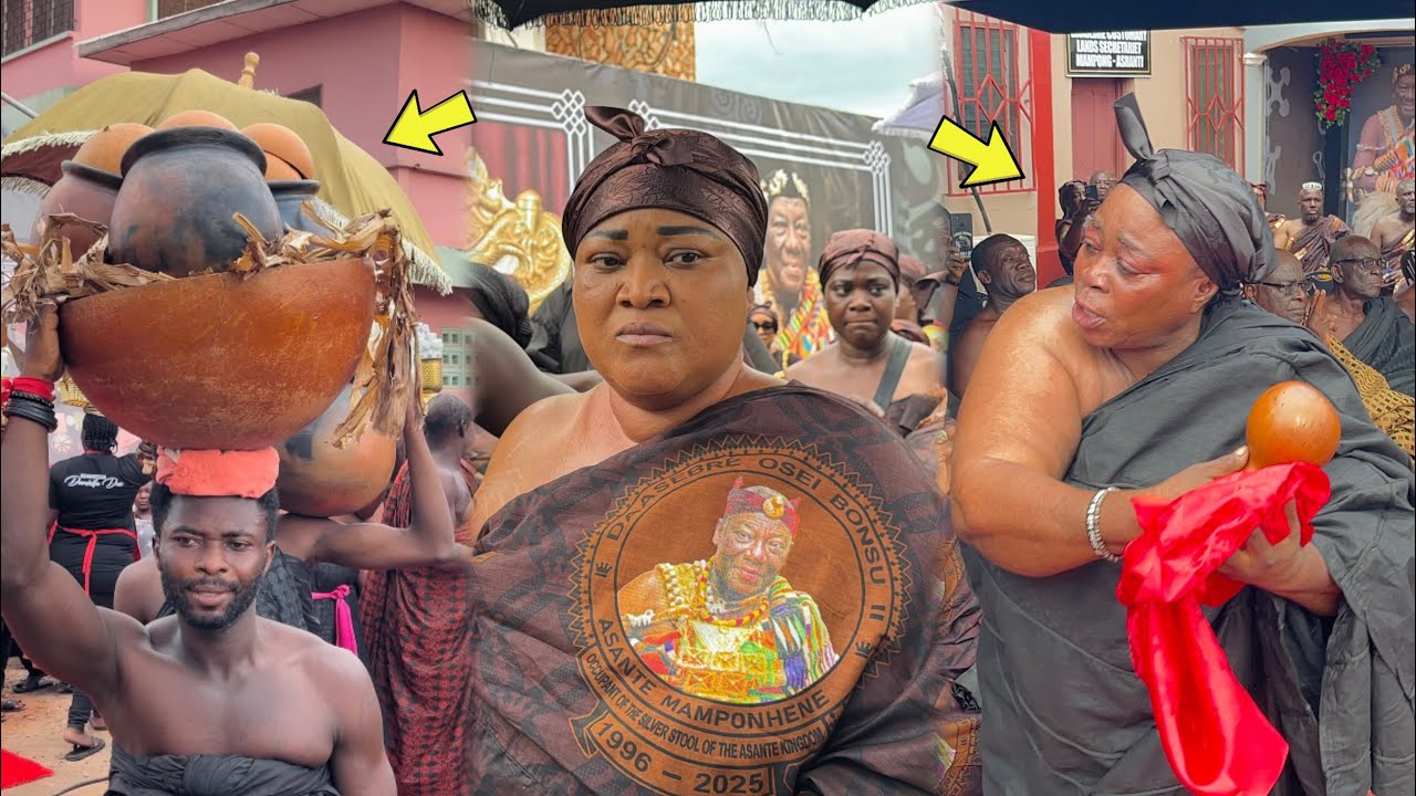 Wow Beautiful Culture❤️Asante Amamer3 y3f3 first Day Funeral of Asante Mamponghene Arrival of Royal