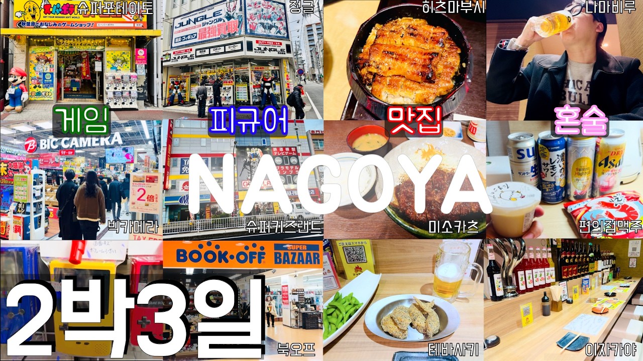 나고야 2박3일 ! 먹고 마시고 게임, 피규어 쇼핑만 하고 옴. 나고야 최고야 3탄!