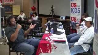 Mike Alstott at our 2014 US 103.5FM Cares for Kids Radiothon.