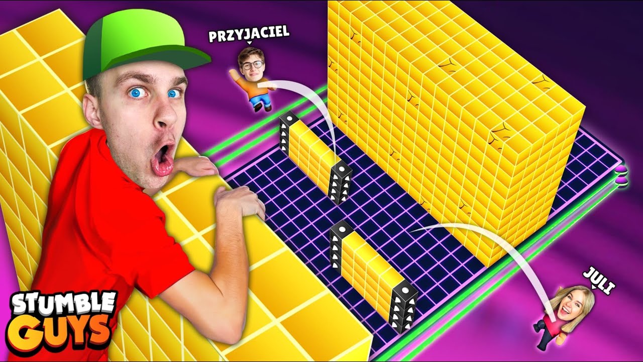 ABRA vs PRZYJACIEL + DZIEWCZYNA ⚠️ POJEDYNEK (2 VS 1) 🔥 w Stumble Guys! 😱 *MEGA ŚMIESZNE*