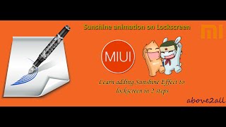 [MIUI Theme Tutorial] Add Sun shine Animation to MIUI Lockscreen screenshot 3